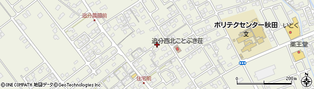 秋田県潟上市天王上北野周辺の地図