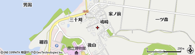 秋田県秋田市金足鳰崎鳰崎周辺の地図