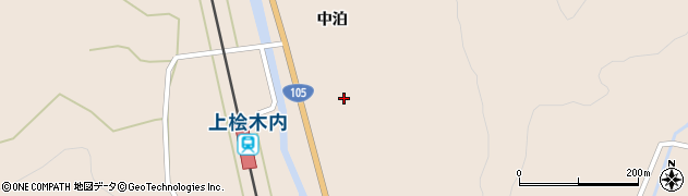 秋田県仙北市西木町上桧木内中泊131周辺の地図
