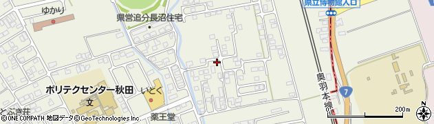 秋田県潟上市天王追分108周辺の地図