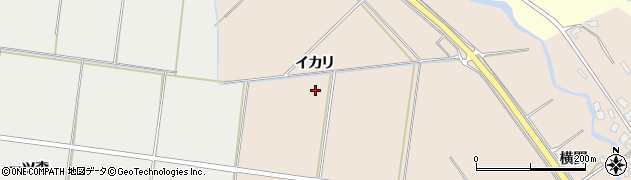 秋田県秋田市金足片田イカリ周辺の地図