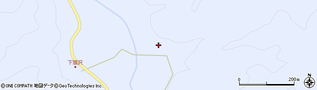 岩手県岩泉町（下閉伊郡）猿沢（大向）周辺の地図