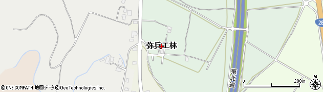 岩手県滝沢市弥兵エ林周辺の地図
