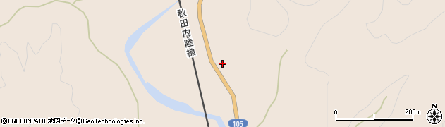 秋田県仙北市西木町上桧木内中泊41周辺の地図