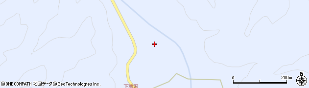岩手県岩泉町（下閉伊郡）猿沢（上の沢口）周辺の地図