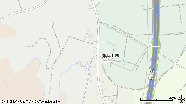 〒020-0608 岩手県滝沢市長太郎林の地図