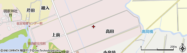 秋田県秋田市金足小泉周辺の地図