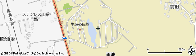秋田県秋田市金足下刈雨池23周辺の地図