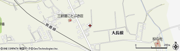 秋田県潟上市天王（大長根）周辺の地図