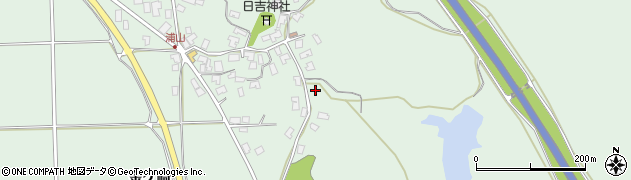 秋田県秋田市金足浦山周辺の地図