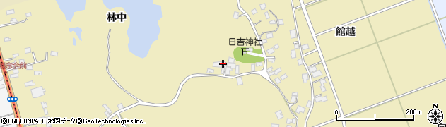 秋田県秋田市金足下刈林中周辺の地図