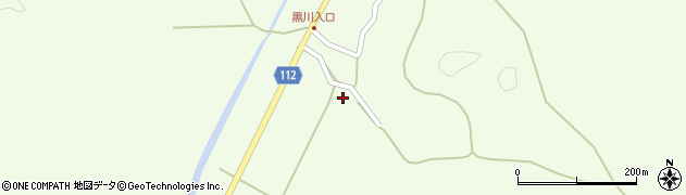 秋田県秋田市金足黒川（沖川端）周辺の地図