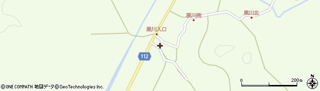 秋田県秋田市金足黒川黒川267周辺の地図