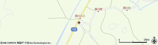 秋田県秋田市金足黒川黒川1周辺の地図