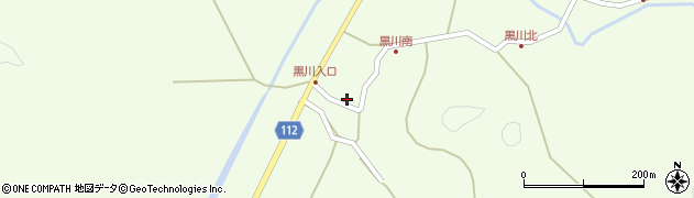 秋田県秋田市金足黒川黒川162周辺の地図