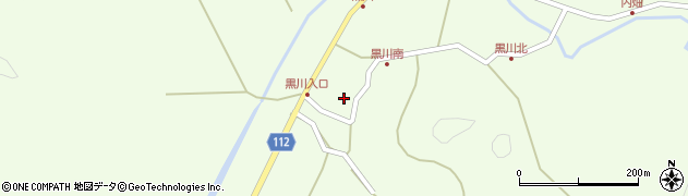 秋田県秋田市金足黒川黒川163周辺の地図