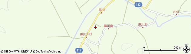 秋田県秋田市金足黒川黒川169周辺の地図