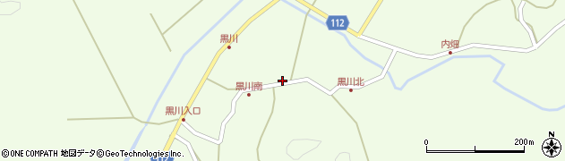 秋田県秋田市金足黒川黒川180周辺の地図
