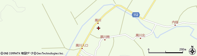 秋田県秋田市金足黒川黒川171周辺の地図