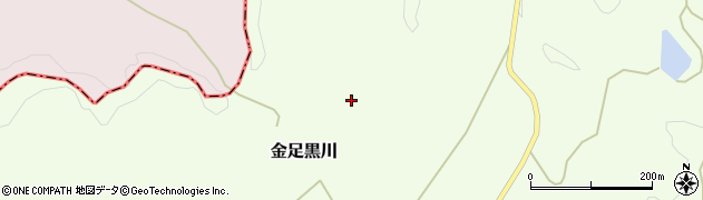 秋田県秋田市金足黒川（深田）周辺の地図