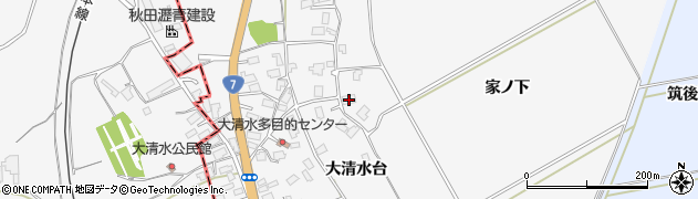 秋田県秋田市金足大清水大清水台51周辺の地図