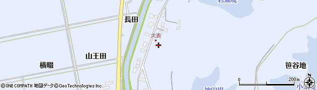 秋田県秋田市金足岩瀬（大表）周辺の地図