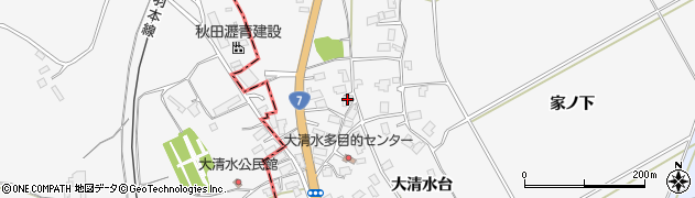 秋田県秋田市金足大清水大清水台131周辺の地図