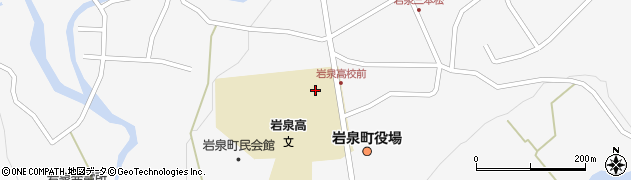 岩手県立岩泉高等学校　職員室周辺の地図