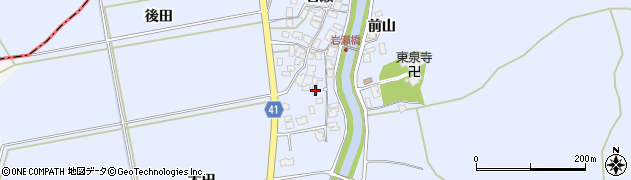 秋田県秋田市金足岩瀬岩瀬86周辺の地図