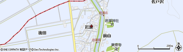 秋田県秋田市金足岩瀬岩瀬68周辺の地図