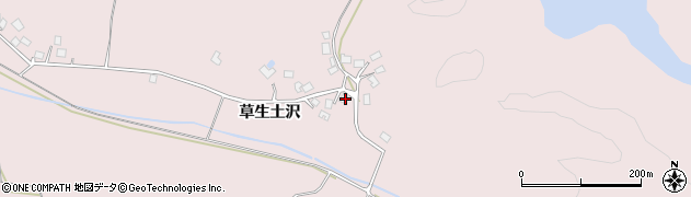 秋田県潟上市昭和豊川槻木草生土沢6周辺の地図