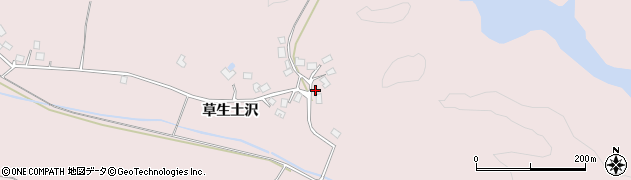 秋田県潟上市昭和豊川槻木草生土沢8周辺の地図