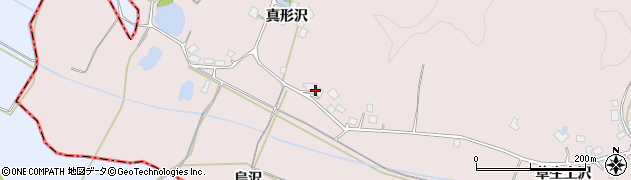 秋田県潟上市昭和豊川槻木（真形沢）周辺の地図