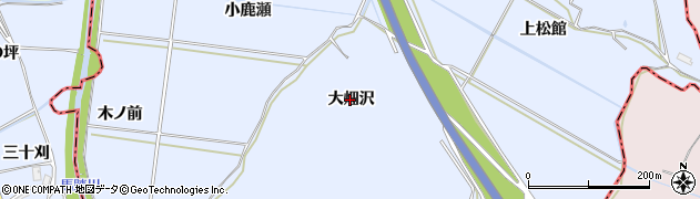 秋田県秋田市金足岩瀬（大畑沢）周辺の地図