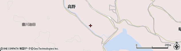秋田県潟上市昭和豊川槻木高野周辺の地図