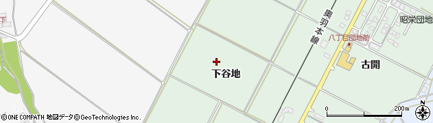 秋田県潟上市昭和乱橋（下谷地）周辺の地図