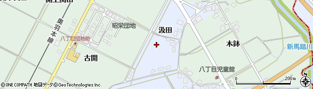 秋田県潟上市昭和八丁目周辺の地図
