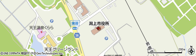 潟上市役所議会　事務局周辺の地図