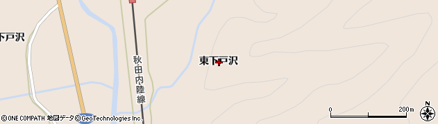 秋田県仙北市西木町上桧木内東下戸沢周辺の地図