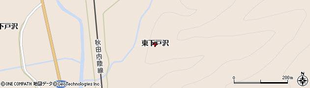 秋田県仙北市西木町上桧木内（東下戸沢）周辺の地図