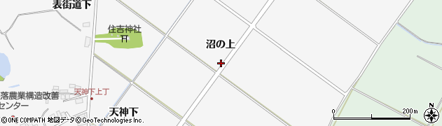 秋田県潟上市昭和大久保沼の上周辺の地図