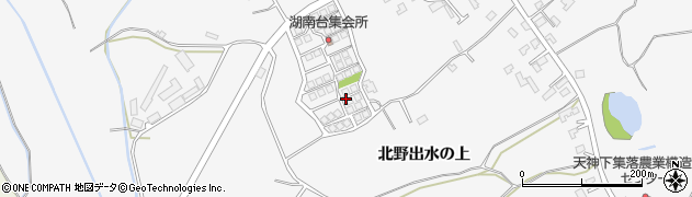 秋田県潟上市昭和大久保（北野出水の上）周辺の地図