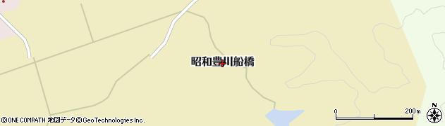 秋田県潟上市昭和豊川船橋周辺の地図