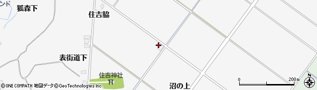 秋田県潟上市昭和大久保（沼下向谷地）周辺の地図