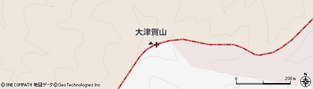 大津賀山周辺の地図
