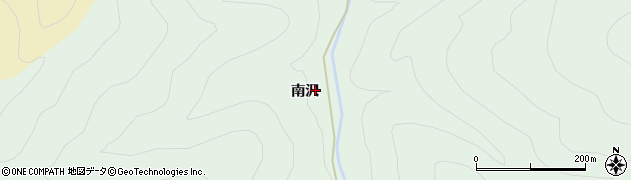 岩手県岩泉町（下閉伊郡）穴沢（南沢）周辺の地図