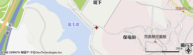 秋田県潟上市昭和豊川竜毛後山1周辺の地図