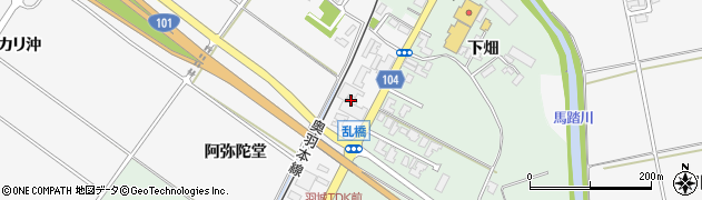 秋田県潟上市昭和大久保阿弥陀堂99周辺の地図