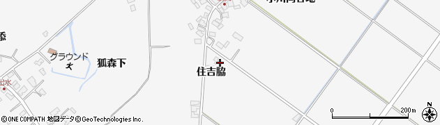 秋田県潟上市昭和大久保住吉脇周辺の地図