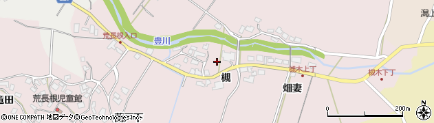 秋田県潟上市昭和豊川槻木（槻）周辺の地図